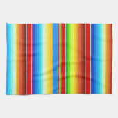 鮮やかなメキシコ総括的で伝統的なスペイン語Serape キッチンタオル (横)