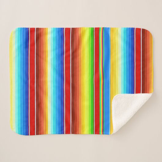 鮮やかなメキシコ総括的で伝統的なスペイン語Serape シェルパブランケット (正面(横))