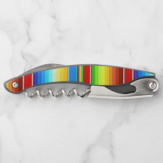 鮮やかなメキシコ総括的で伝統的なスペイン語Serape ソムリエナイフ (裏面)