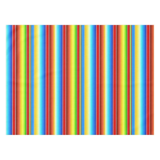 鮮やかなメキシコ総括的で伝統的なスペイン語Serape テーブルクロス (正面(横))