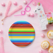 鮮やかなメキシコ総括的で伝統的なスペイン語Serape ペーパープレート (パーティー)