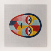 鮮やかなモザイクマスク ジグソーパズル (横)