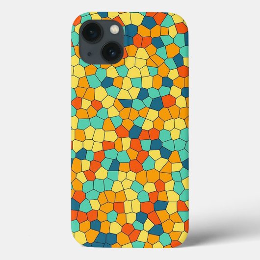 鮮やかなモザイク模様 Case-Mate iPhoneケース (裏面)