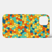 鮮やかなモザイク模様 Case-Mate iPhoneケース (裏面 (横))