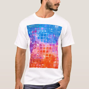 鮮やかなモザイク:多彩な抽象的背景 Tシャツ