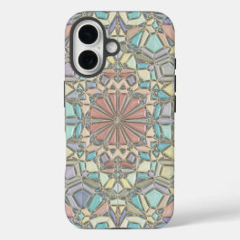 鮮やかなモザイク iPhone 16ケース