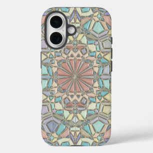 鮮やかなモザイク iPhone 16ケース