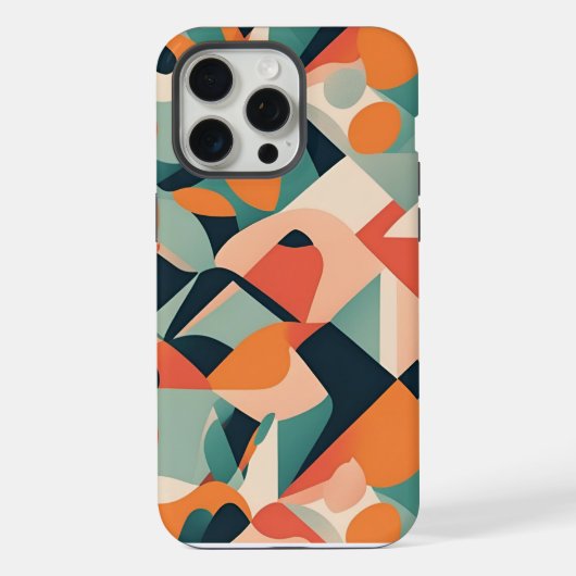 鮮やかなモザイク iPhoneケース (裏面)