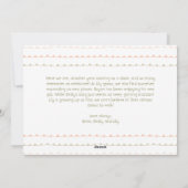 鮮やかなモダンコーラル ワンフォト ハッピー シーズンカード (裏面)