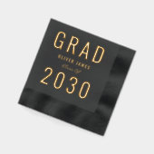 鮮やかなモダン年の卒業式パーティーフォイルナプキンス 箔ナプキン (左)