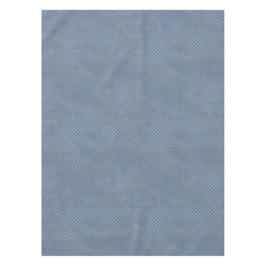 鮮やかなモダン金ゴールドブルーマーメイドはかりで測アイディア テーブルクロス (正面)