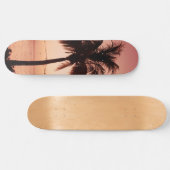 鮮やかなヤシの木の夢#4 #tropical #wall #decor #a スケートボード (横)