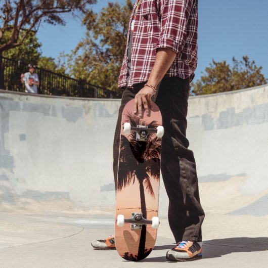 鮮やかなヤシの木の夢#4 #tropical #wall #decor #a スケートボード (室外2)