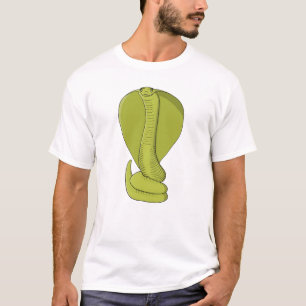 鮮やかなライムグリーンのコブラ Tシャツ