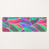 鮮やかなリーフパターンデザイン ヨガマット (正面(横))