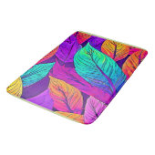 鮮やかなリーフパターン バスマット (アングル)