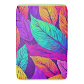 鮮やかなリーフパターン バスマット (正面縦)