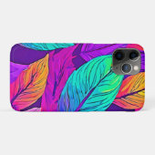 鮮やかなリーフパターン Case-Mate iPhoneケース (裏面(横))