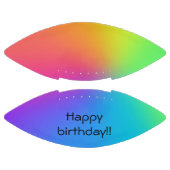 鮮やかなレインボーグラデーションバースデーパーティー アメリカンフットボール (パネル)