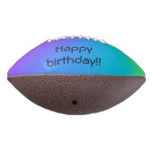鮮やかなレインボーグラデーションバースデーパーティー アメリカンフットボール (回転270)