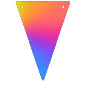 鮮やかなレインボーグラデーションバースデーパーティー バンティングフラッグ (第2の旗)