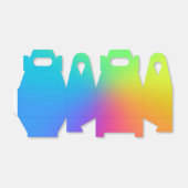 鮮やかなレインボーグラデーションバースデーパーティー フェイバーボックス (折り畳みなし)