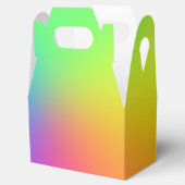 鮮やかなレインボーグラデーションバースデーパーティー フェイバーボックス (オープン)