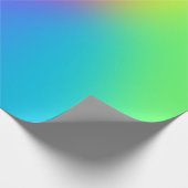 鮮やかなレインボーグラデーションバースデーパーティー ラッピングペーパー (角)