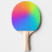 鮮やかなレインボーグラデーションバースデーパーティー 卓球ラケット (裏面)
