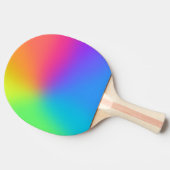 鮮やかなレインボーグラデーションバースデーパーティー 卓球ラケット (横)