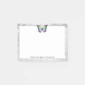 鮮やかなレインボーバタフライ ポストイット (正面)