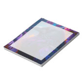 鮮やかなレインボーレイベンアートメモ帳 ノートパッド (回転)