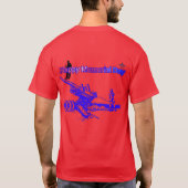 鮮やかなレッド メモリアルデー Tシャツ (裏面)