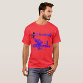 鮮やかなレッド メモリアルデー Tシャツ (正面フル)