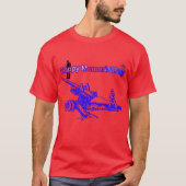 鮮やかなレッド メモリアルデー Tシャツ (正面)