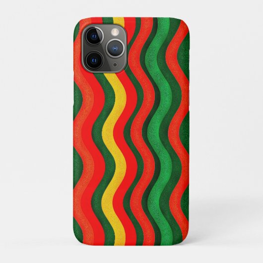 鮮やかなレトロ波線 Case-Mate iPhoneケース (裏)