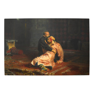 鮮やかなレトロ-イヴァンひどいのおよび彼の息子イヴァン メタルプリント