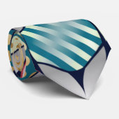 鮮やかなレトロ・ジオメトリック・サークル・フュージョン ネクタイ (ロール)