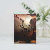 鮮やかなレトロ-木の幽霊 インビテーションポストカード (スタンド正面)