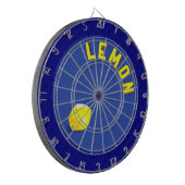 鮮やかなレモン ダーツボード (正面左)