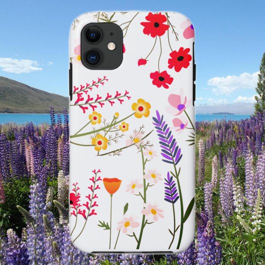 鮮やかなワイルドフラワーフローラ Case-Mate iPhoneケース