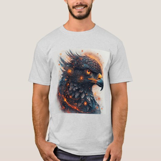 鮮やかなワシの作品 Tシャツ (正面)