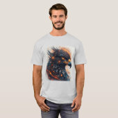 鮮やかなワシの作品 Tシャツ (正面フル)