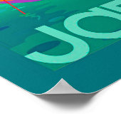 鮮やかなヴィンテージ日本の旅行ポスター ポスター (角)