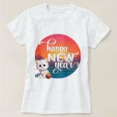 「鮮やかなヴォーグ:ハッピー2024新年ファッション至福」 Tシャツ (デザイン正面)