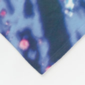 鮮やかな万華鏡のように千変万化するパターン フリースブランケット (角)