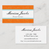 鮮やかな個人秘書の名刺 名刺 (正面/裏面)