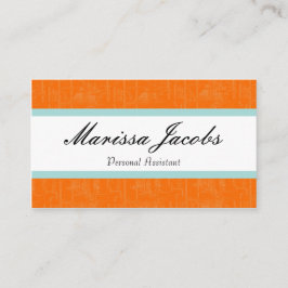 鮮やかな個人秘書の名刺 名刺