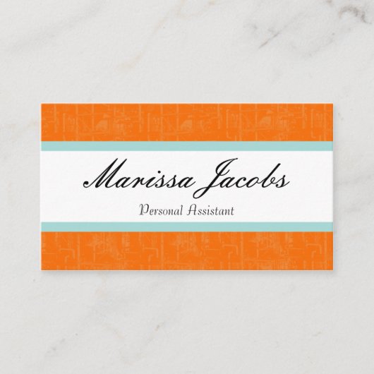 鮮やかな個人秘書の名刺 名刺 (正面)