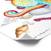 鮮やかな八角図 ポスター (角)